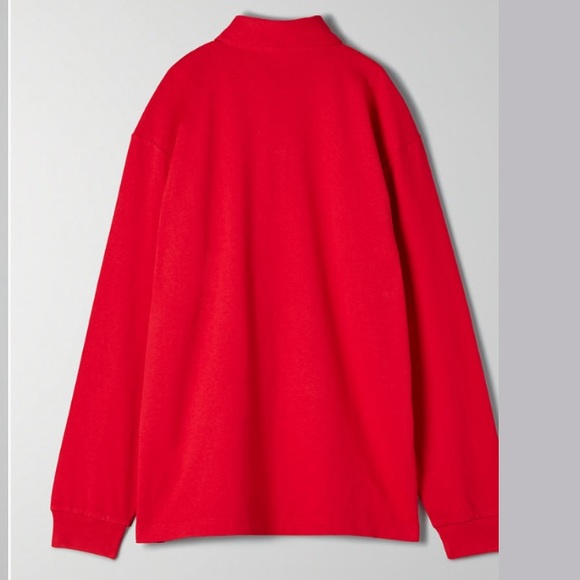 New TNA Nolen Long-sleeve size M red with tags ⭐️⭐️⭐️⭐️ - Picture 3 of 8